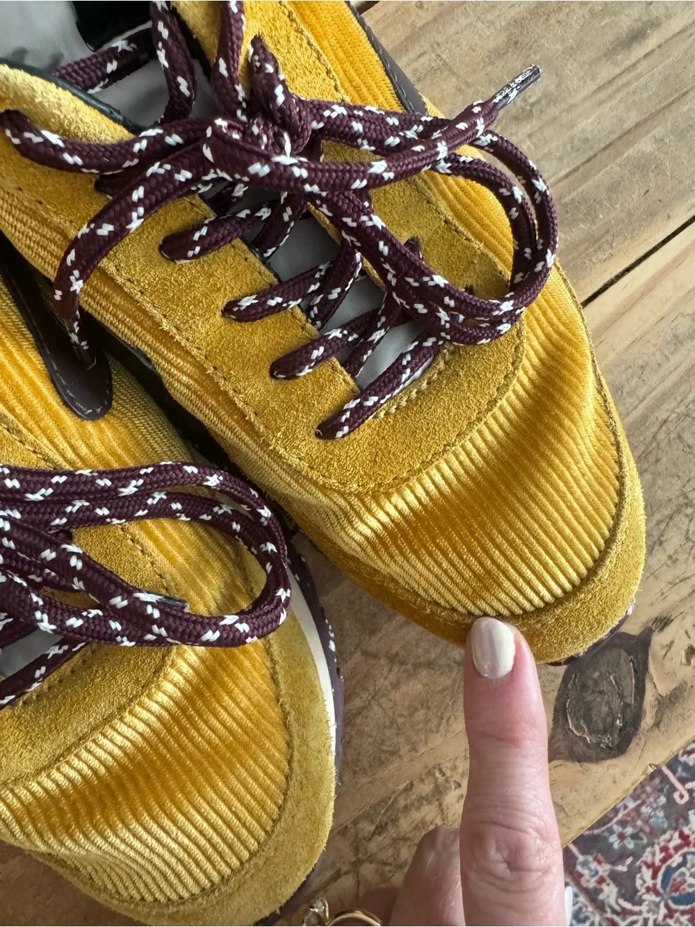 Rag & Bone Retro Runner Sneakers – Mustard Corduroy